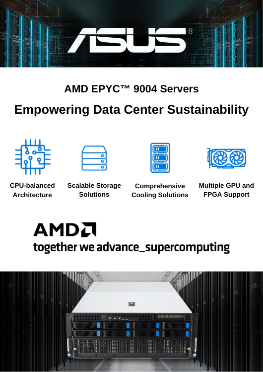 ASUS AMD EPYC™ 9004 Servers Empowering Data Center Sustainability